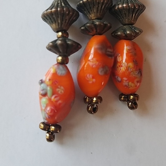 Vintage dangle earrings - Picture 3 of 3